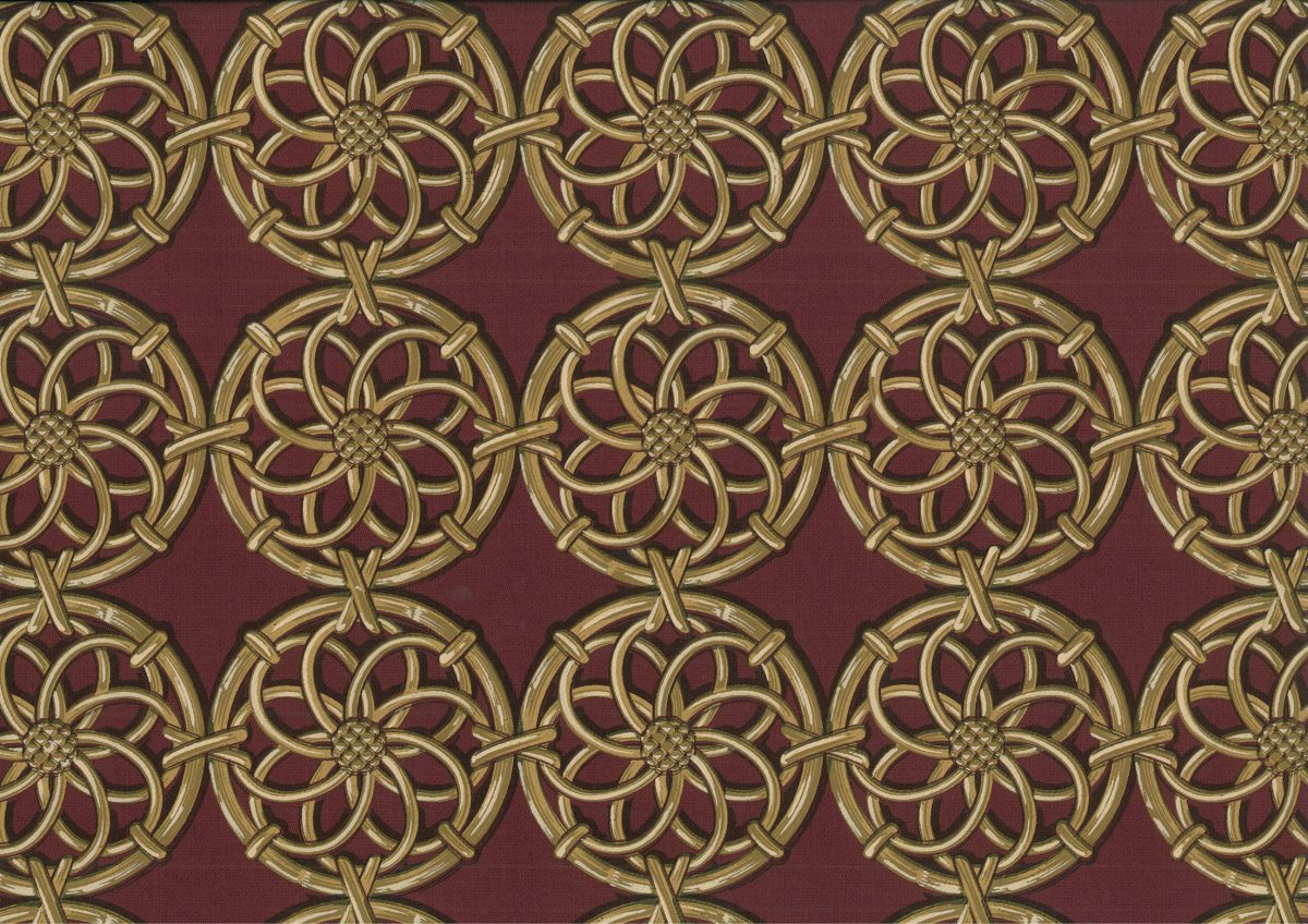 		Paravent V (Bamboo Florets Burgandy / Paonazzo)