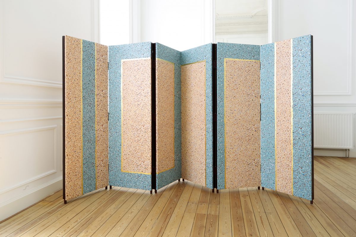 		Paravent VII (Terrazzo gold leaf IOTII / Jumbo labels)